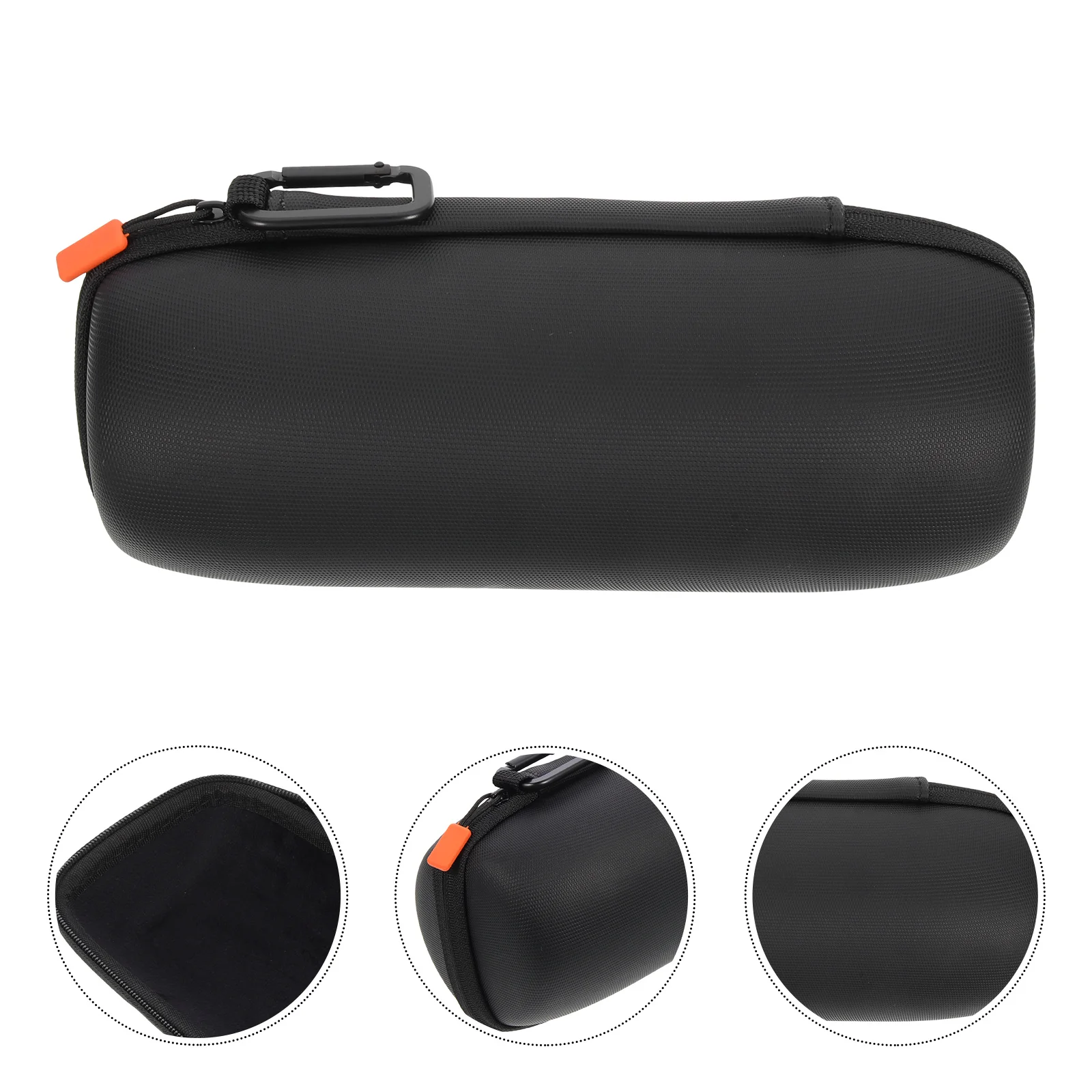 Microphone Storage Bag Premium PU Eva Shockproof Carrying Case Zipper Closure Portable Mic Holder Cable Storage Pouch