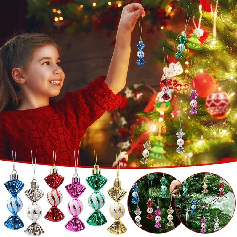 

AEE2-24PCS Christmas Tree Decoration Ball Ornaments For Christmas Hanging Seasonal Decoration Holiday Decoration