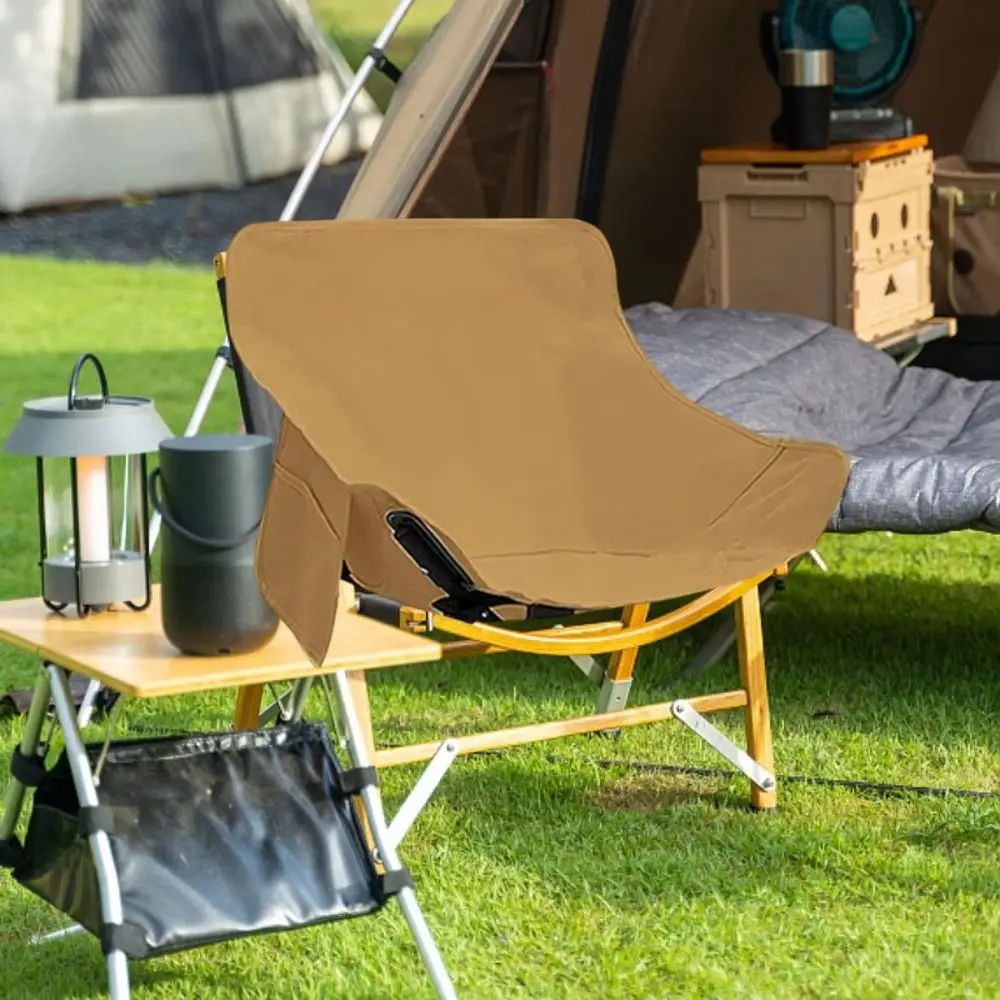 Breathable Camping Chair Cover Oxford Cloth Thickened Moon Chair Replacement Fabric Anti-slip Beach Chair Pad