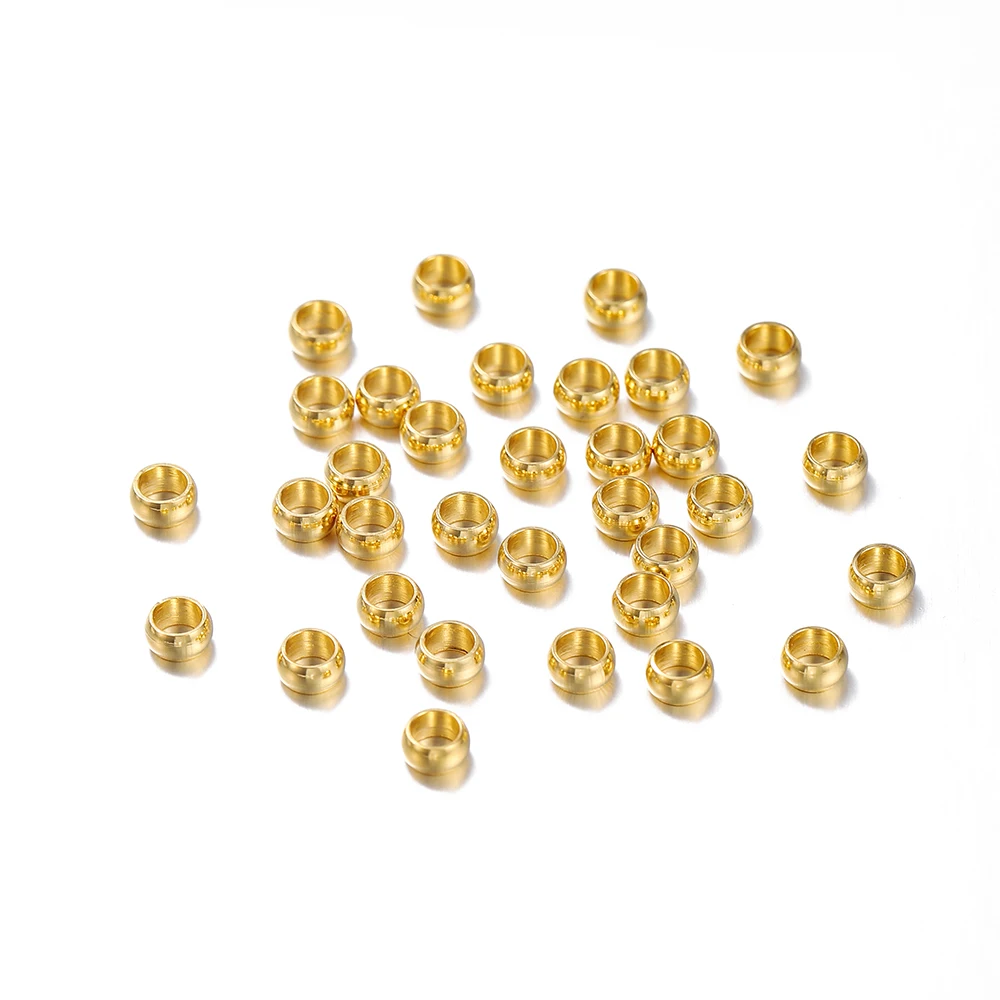 1.5-4mm Stopper Spacer Beads Stainless Steel Positioning Ball Crimp End Beads For DIY Jewelry Making Supplies Findings