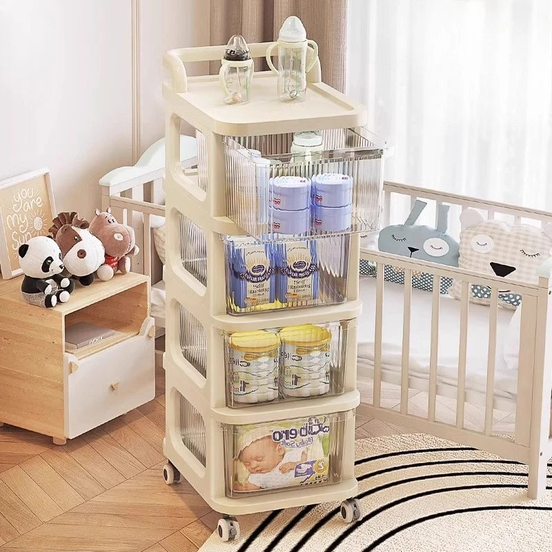 

Restaurant service cart storage cart rack organizers grocery trolley Kitchen grocery cart shelf house kitchen home furniture