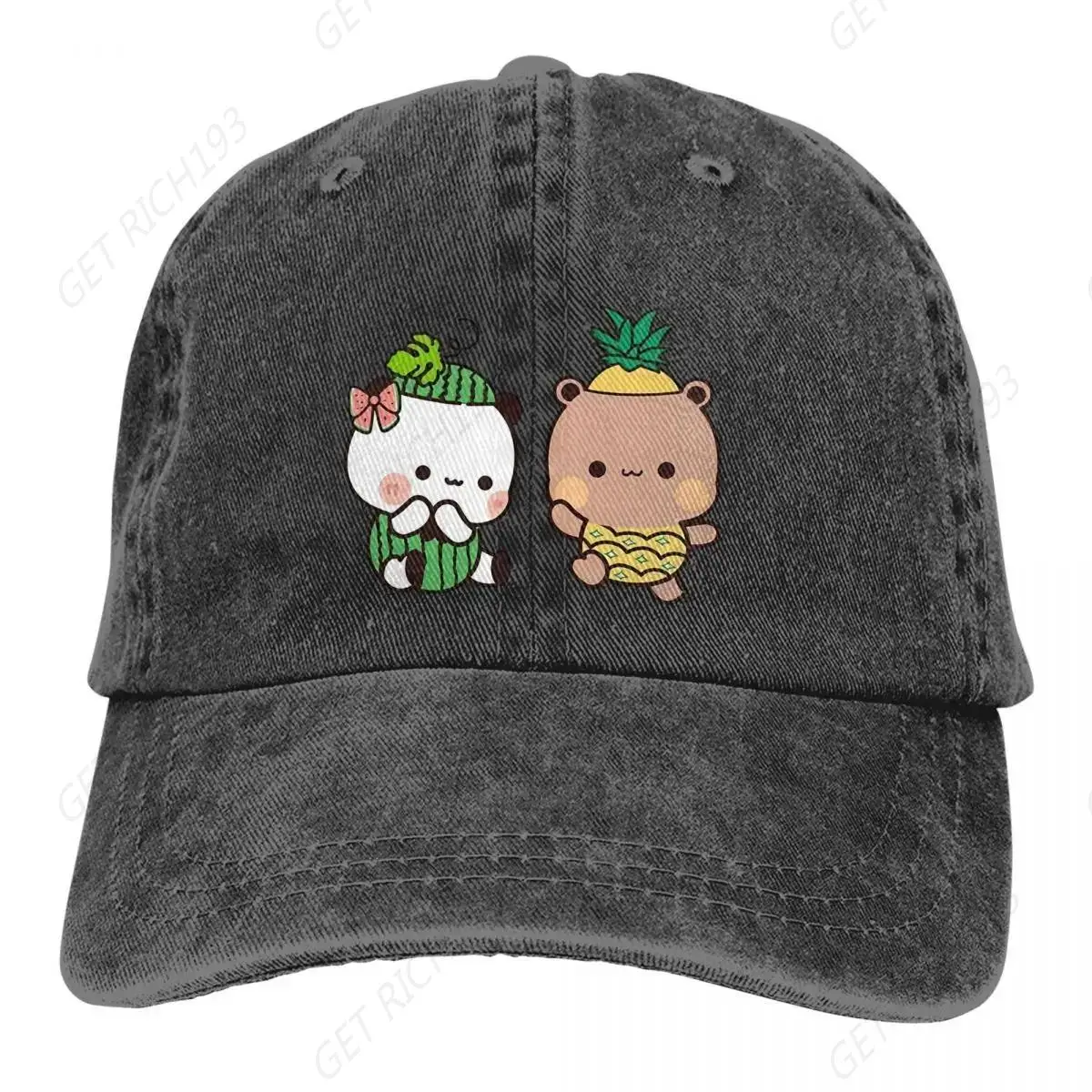 

Fruits Pineapple Watermelon Baseball Cap Men Hats Women Visor Protection Snapback Milk And Mocha Bubu Dudu Caps