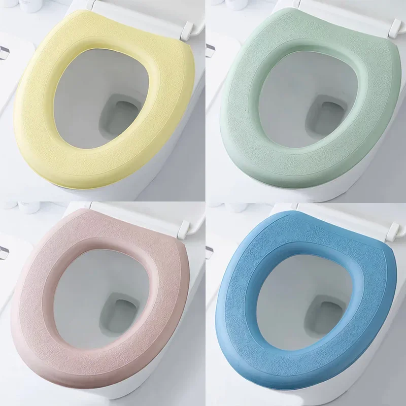 Household Eva Foam Toilet Pads Waterproof Seat Cushions Universal Rotundity Thickening Cartoon Bathroom Decor Supplies 4 Colors