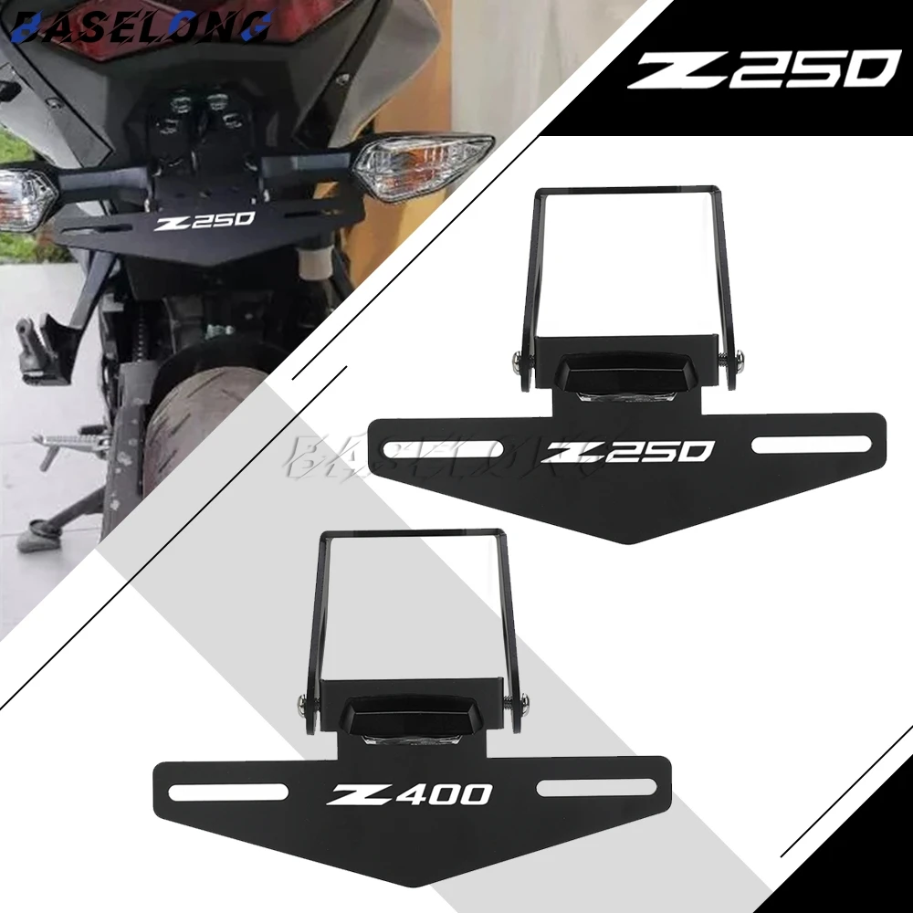 

Motorcycle Registration Plate Holder Fender Eliminator License Bracket For Kawasaki Ninja 400/250 Z250 Z400 Ninja400 2018-2025