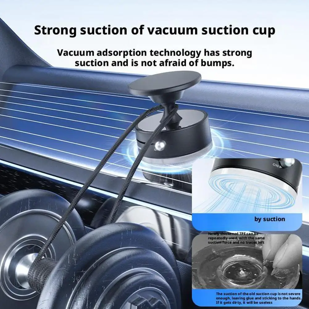 

360° Rotating Magnetic Car Phone Mount Super Strong Vacuum Suction For Dashboard Windshield Gym Fridge Universal Phone Hold T9W9
