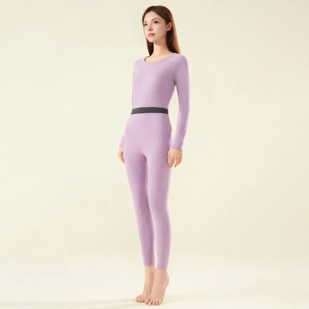 

Термоодежда из полиэстера, термоодежда на бархатной подкладке, уютный комплект базового слоя на флисовой подкладке для женщин, погода, термоодежда на зиму