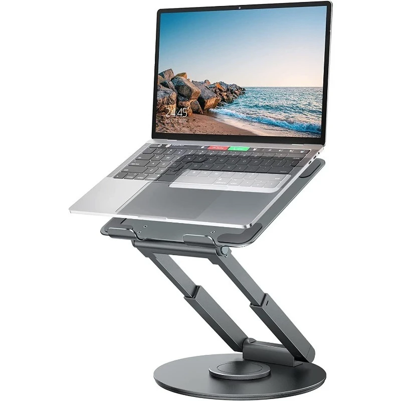 support frame, rotating lifting suspended heat dissipation computer bracket, desktop aluminum alloy heightening type