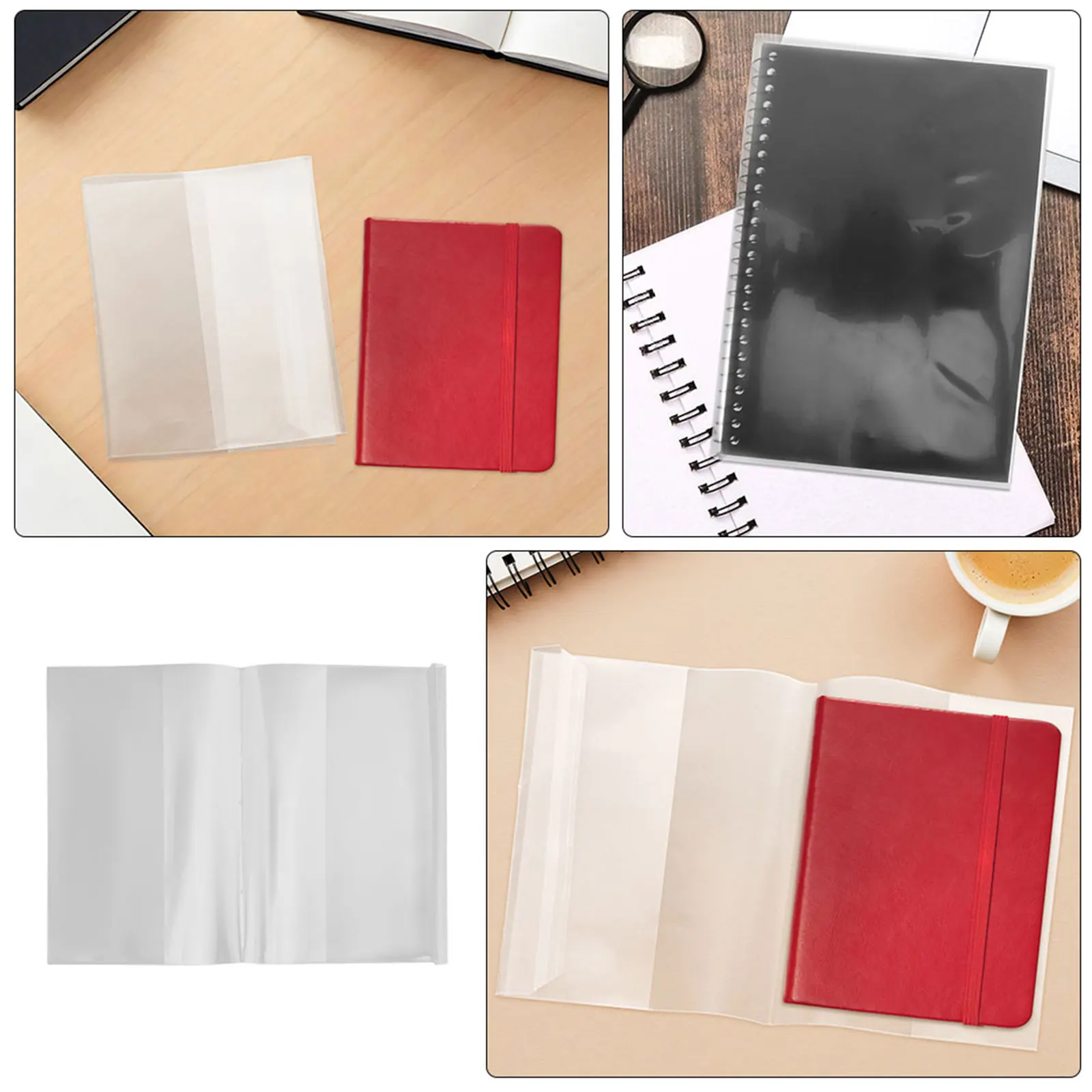 30 pezzi di copertina trasparente per libri di testo A4 impermeabile, giacca protettiva in plastica trasparente per quaderni, copertine per libri per la scuola