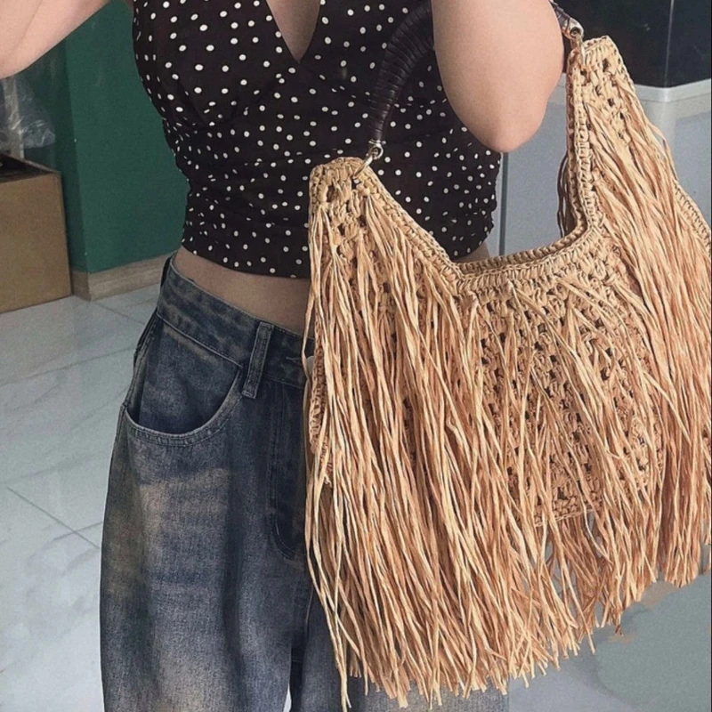 Bohemian Tassel Straw Handbag - Ethnic Fashion Design review and price