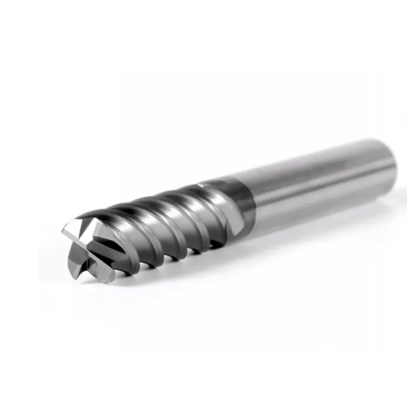 ROMTIC HRC68 rivestimento Nano nero ad alta durezza per materiale temprato fresa a becco tondo 4F fresa a candela per macchine CNC