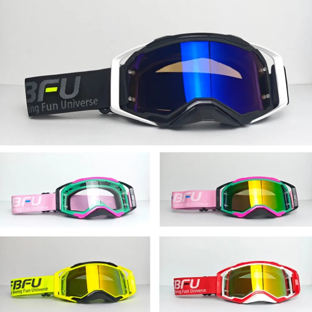 

Outdoor Motorcycle Riding Goggles UV Protection Panoramic Lens Wind Sand Dust Proof for Scooter Cruiser Bike