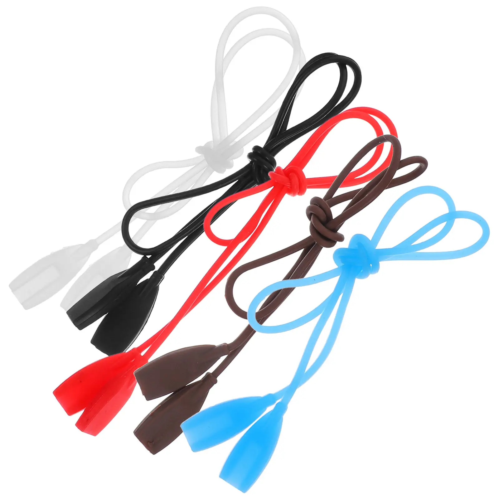 

5 шт. регулируемых силиконовых ремешков для очков, профессиональные нескользящие держатели для очков, удобные силиконовые ушные ремешки, портативные, для спорта и повседневного использования