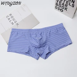 Ice Silk Boxershorts Men Boxers Underwear Man Sexy Solid Underpants Hombre Trunk Shorts Pouch Men's Panties Cuecas Calzoncillos