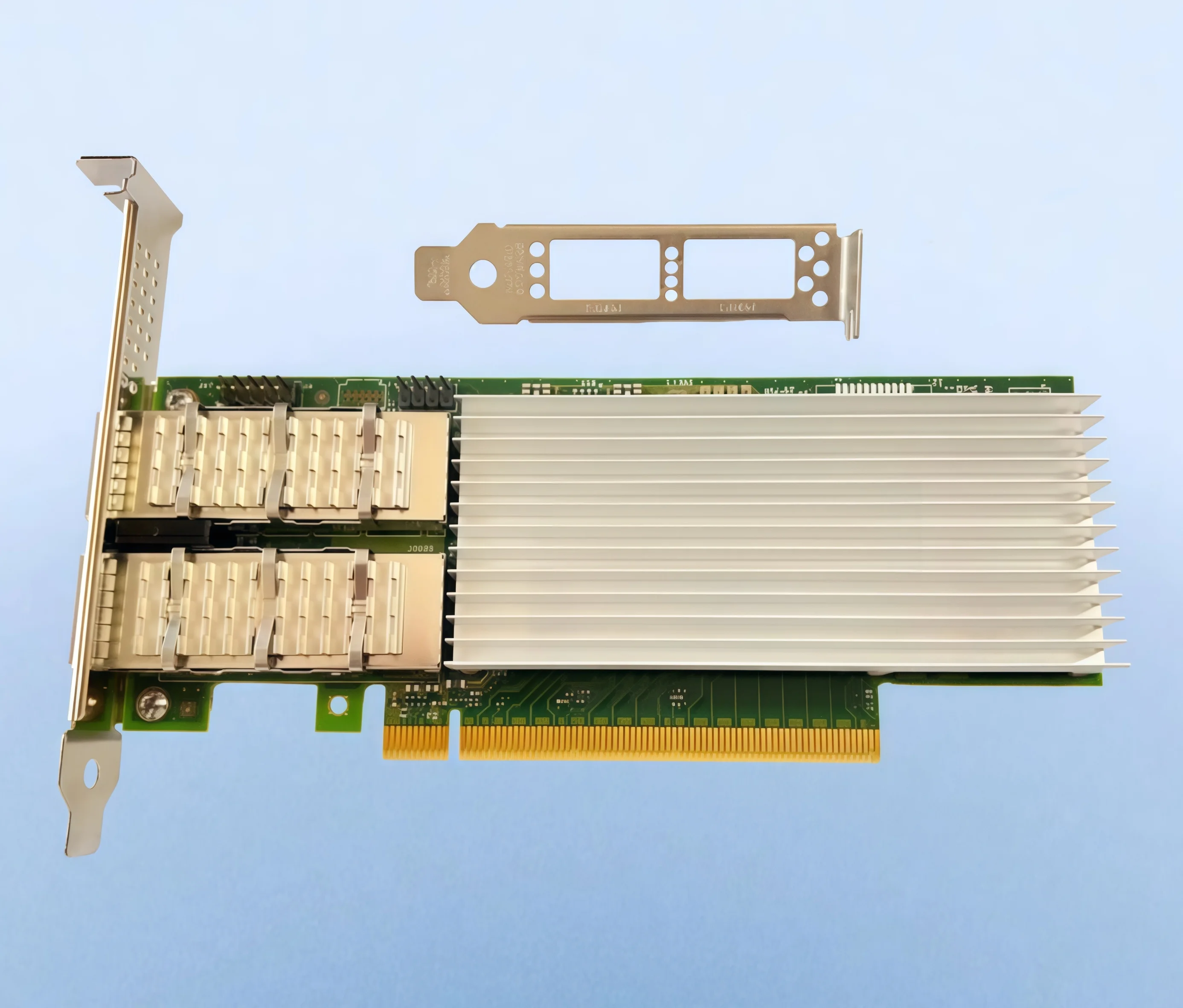 Brand new original E810-CQDA2, dual-port 100Gb fiber optic network card with PCIe 4.0.