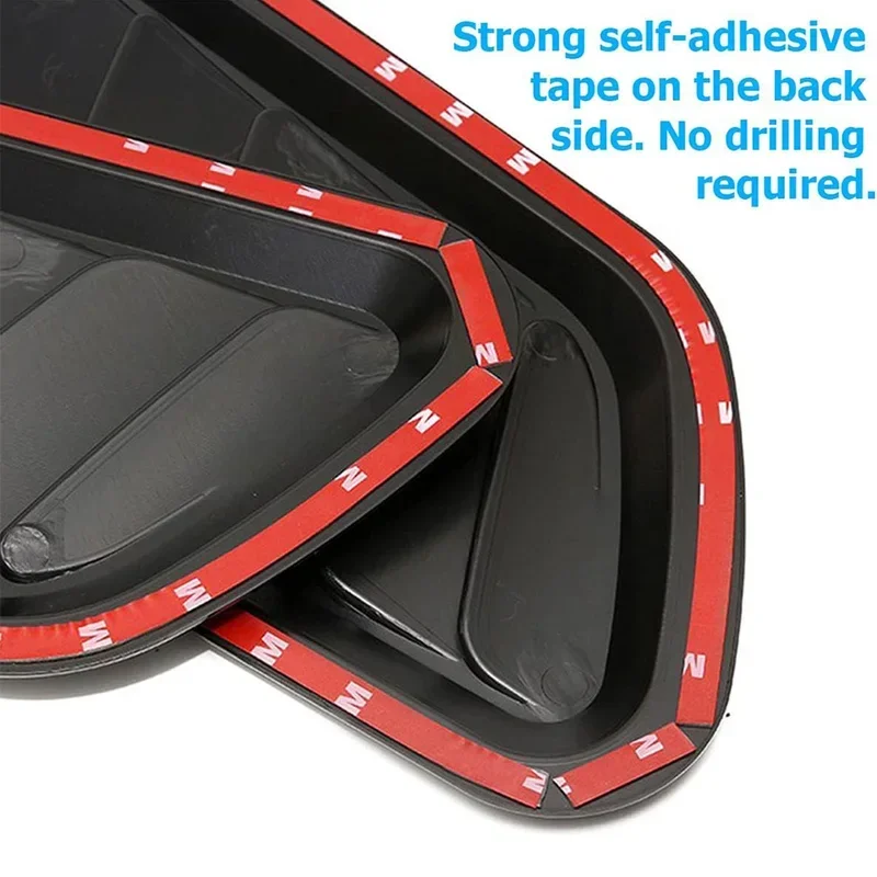 For 2Pcs Car Hood Decoration Realistic Air Outlet Design Simulation Air Vent Fake Air Intake Body Creative Durable Pasted Leaf B