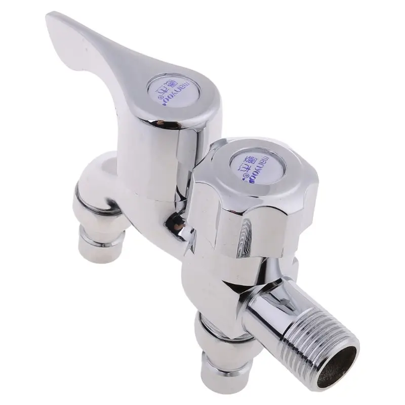 Multifunctional Washing Machine Faucet Double Outlet Dual Connector Water Tap