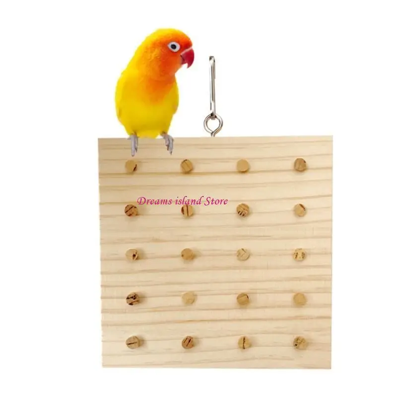 Bird Toy Parrot Molar Toy Cage Vishing Grinding Toy Toy Natural Wooking Block HX6C