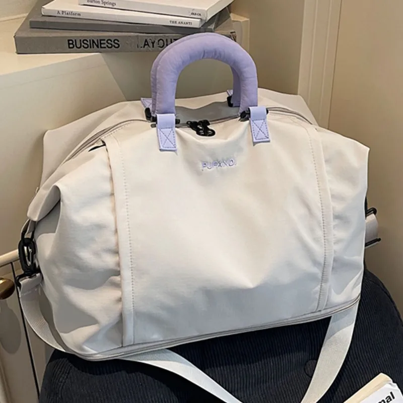 

Large capacity short-distance travel bag women's carry-on bag men's business travel handbag sports fitness bag travel storagebag