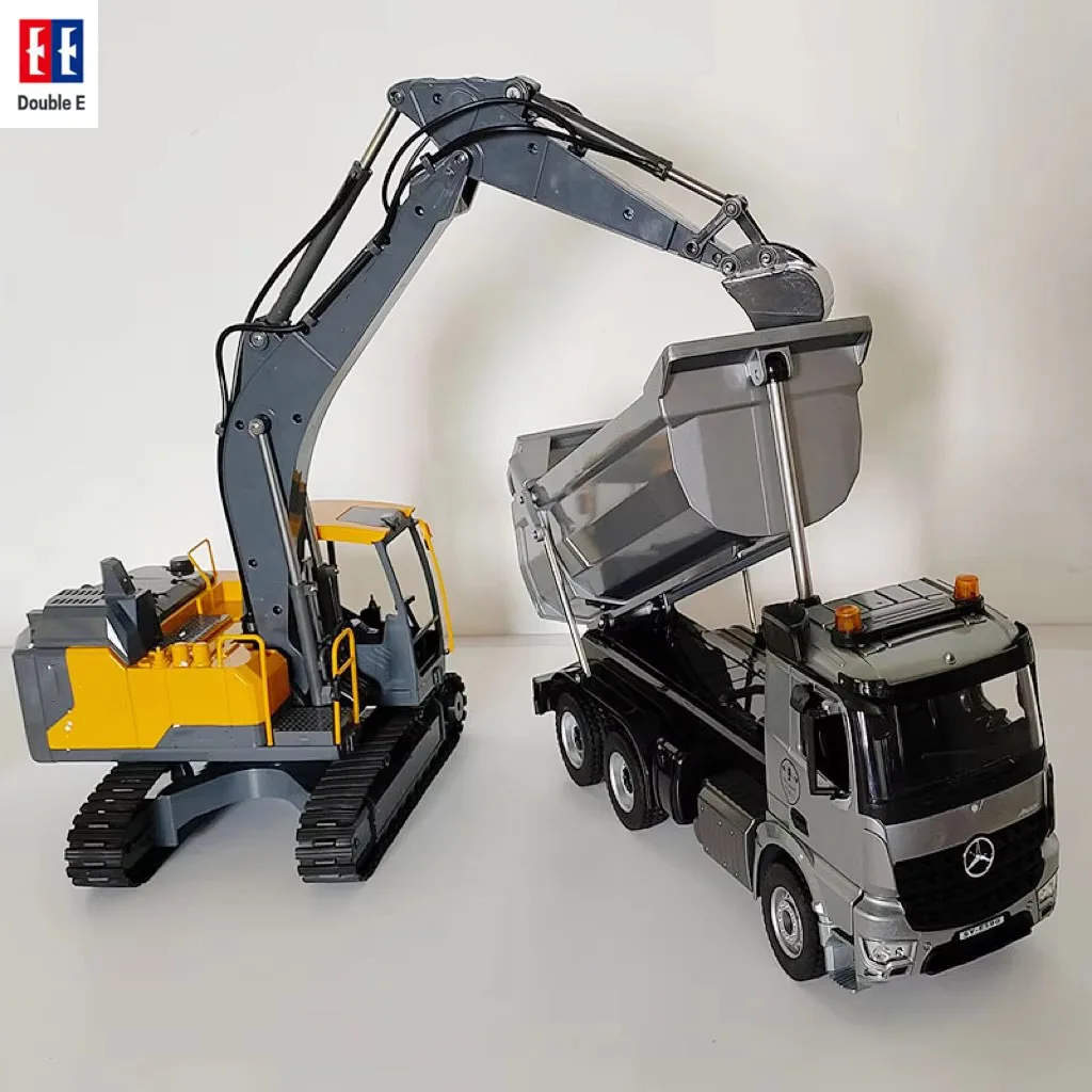 

Double E EC160E RC Excavator Car Model E598 three-in-one Dual Control App and Remote Controlled Truck Crawler Gigger Toys Boys