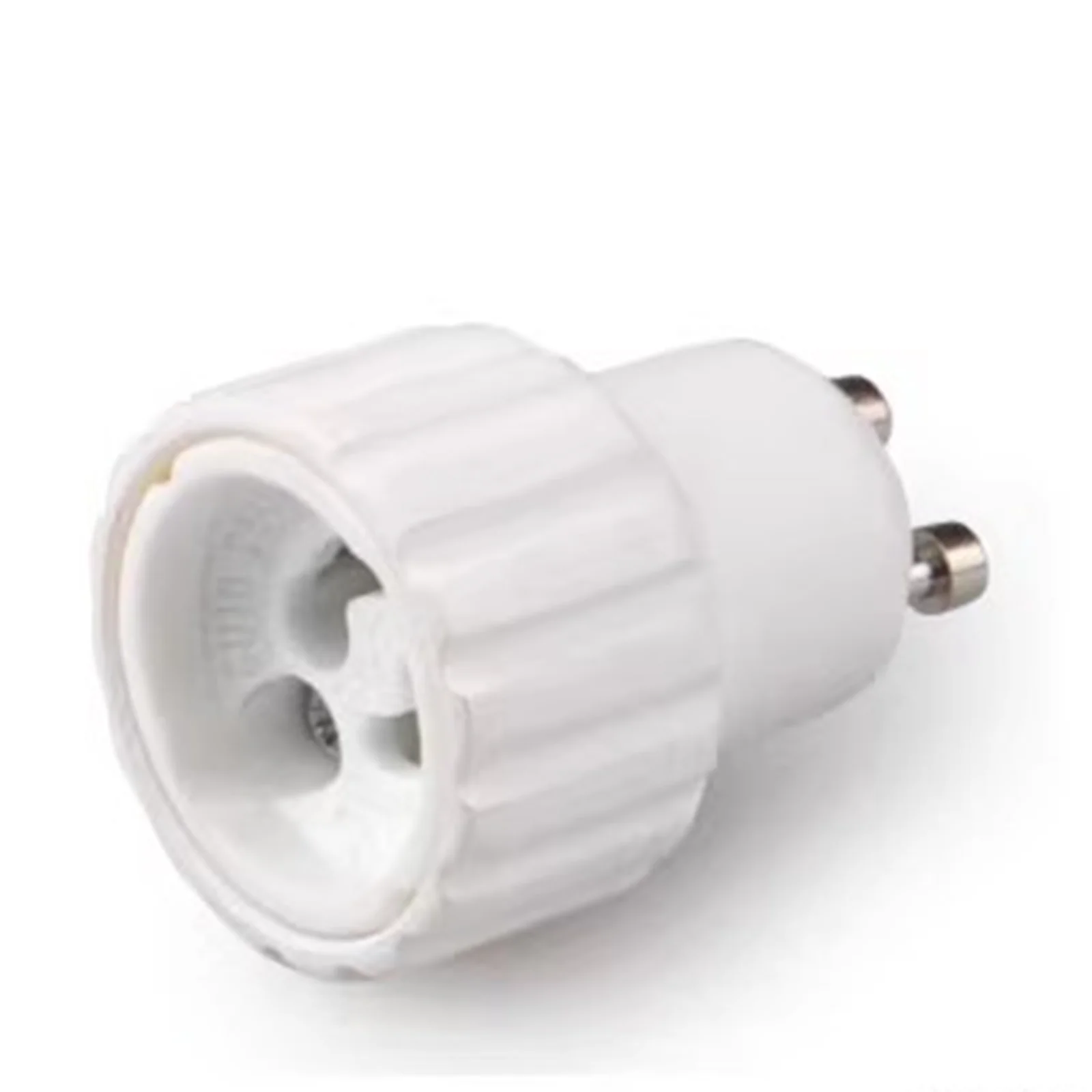 2pcs White GU10 to GU10 Lamp Adapter - Convert to LED Panel & Halogen Lights, Quick Install Socket Converter