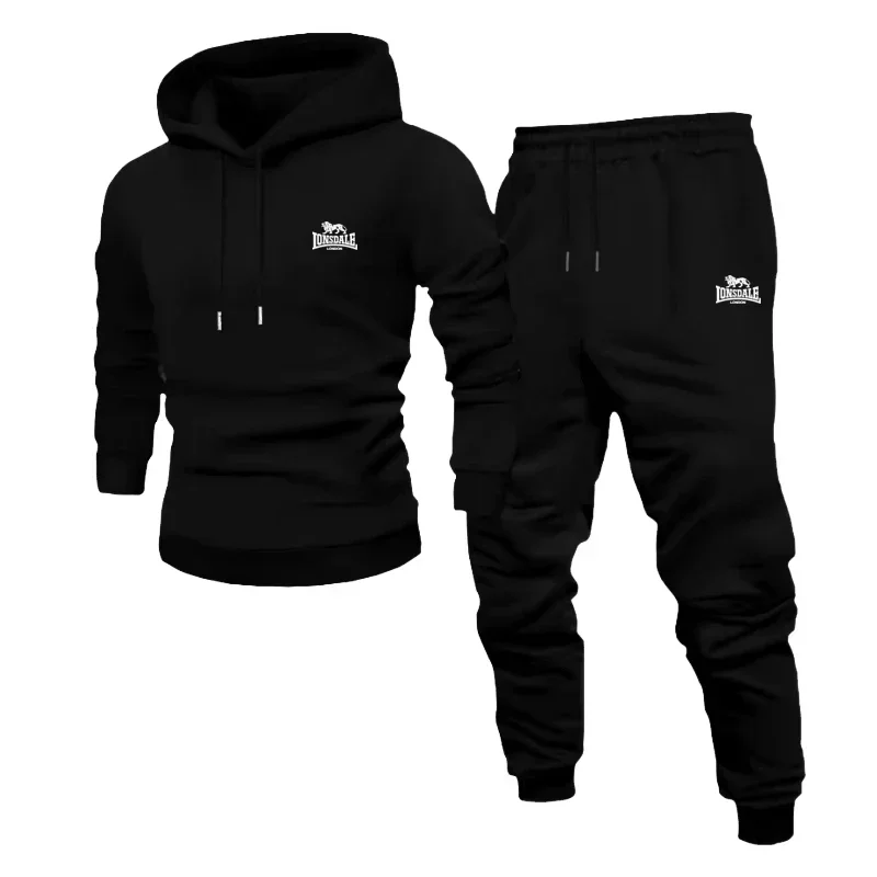 

Men's soft and comfortable fitness jogging set long-sleeved sweatshirt casual sport pants autumn and winter two-piece set