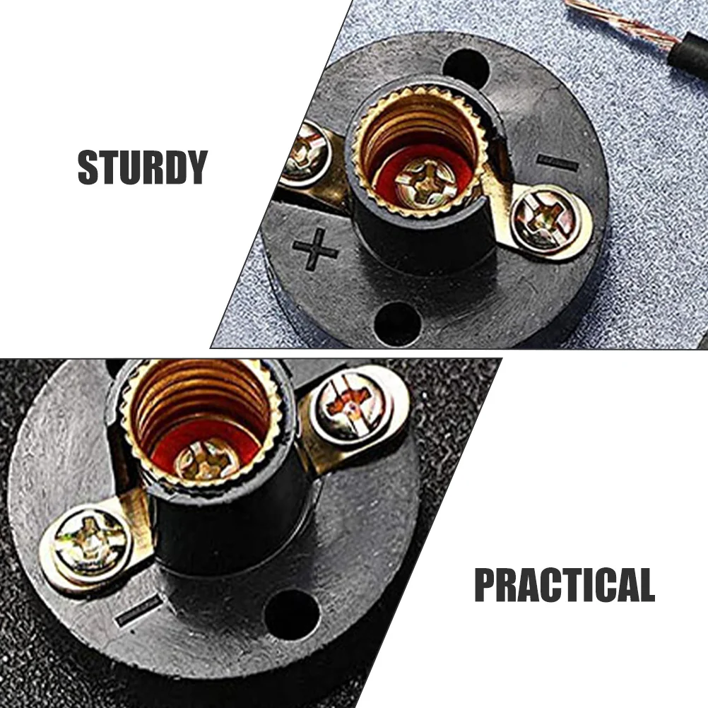 

6Pcs Screw Base Small Bulbs Holder Sturdy Plastic Metal Lamp Base for Home Experiment Circuit Electrical Test Lighting