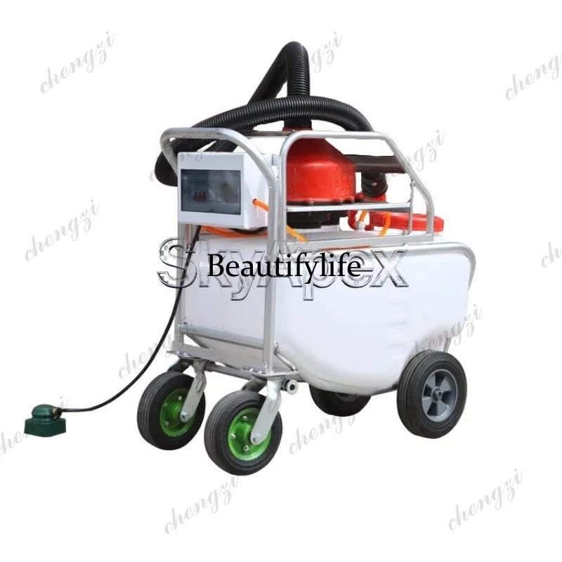81 Portable Trolley Plug In Electric Mist Sprayer 75L Large Capacity High Pressure Disinfection Machine For Livestock Farm Breed