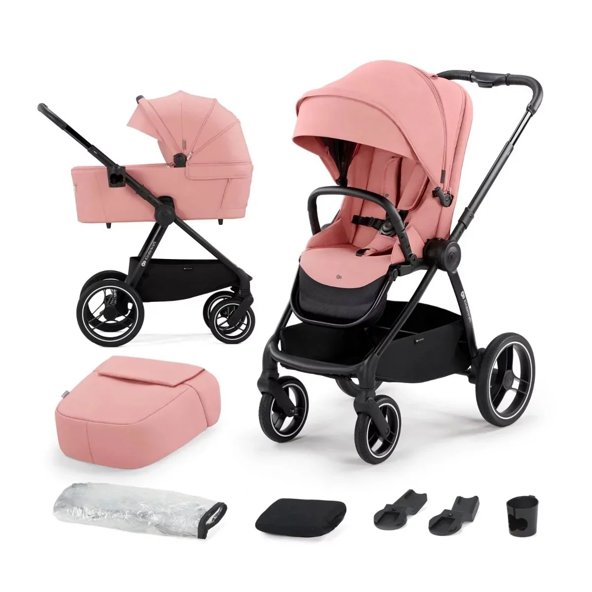 KINDERKRAFT pram NEA 2 pieces Gray/pink COLOR