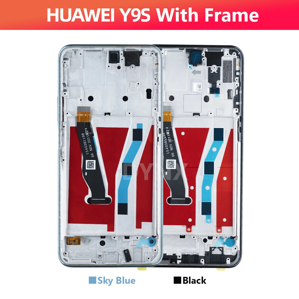 NEW For Huawei Y9S Lcd 6.59\'\' Display Touch Screen Digitizer with Frame Assembly Replacement for Huawei Y9 S STK-L21 STK-LX3 LCD