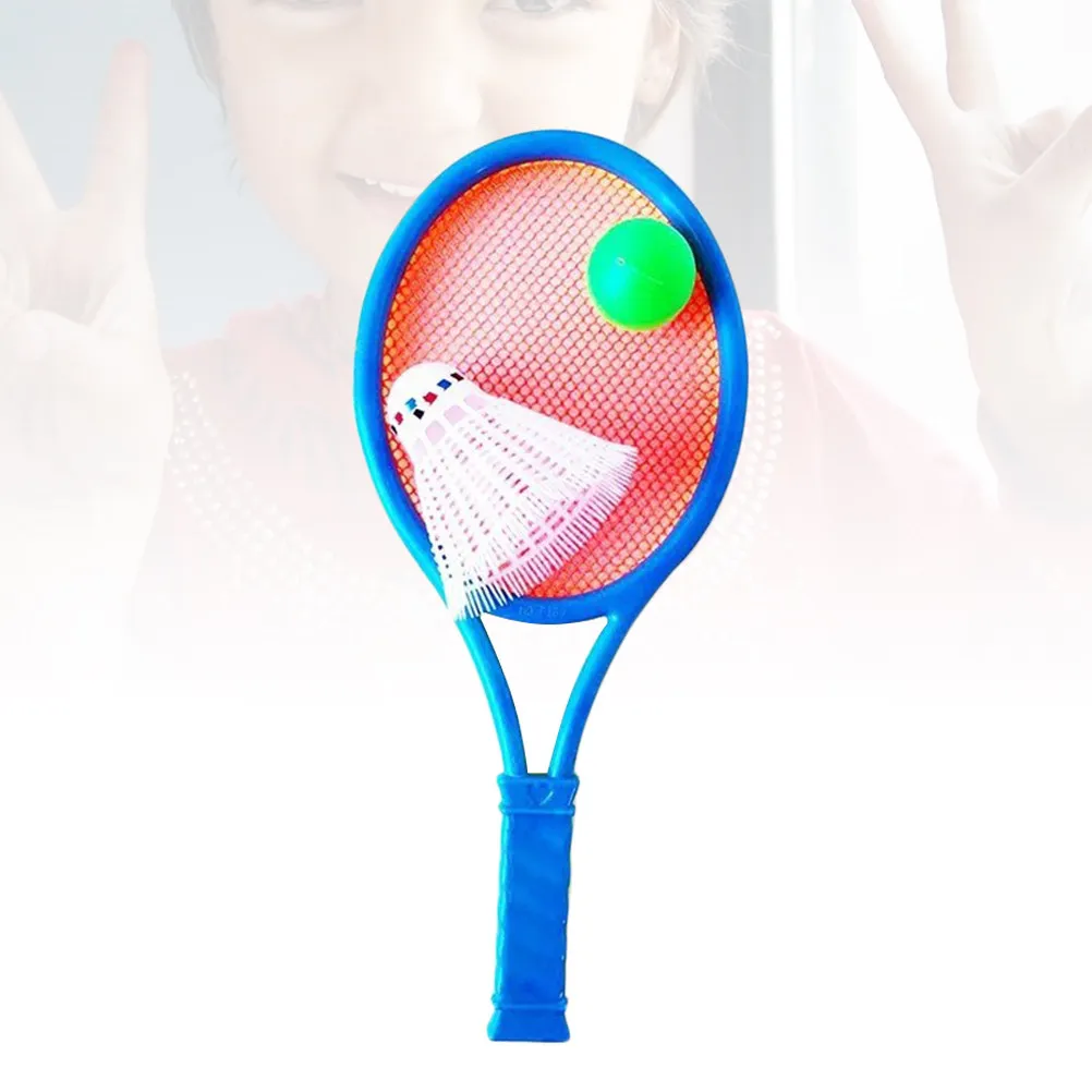 Badminton Racket Set for Kids Cool Colorful Looking Sturdy Elastic Net Increase Parent-Child Relationship Friendship