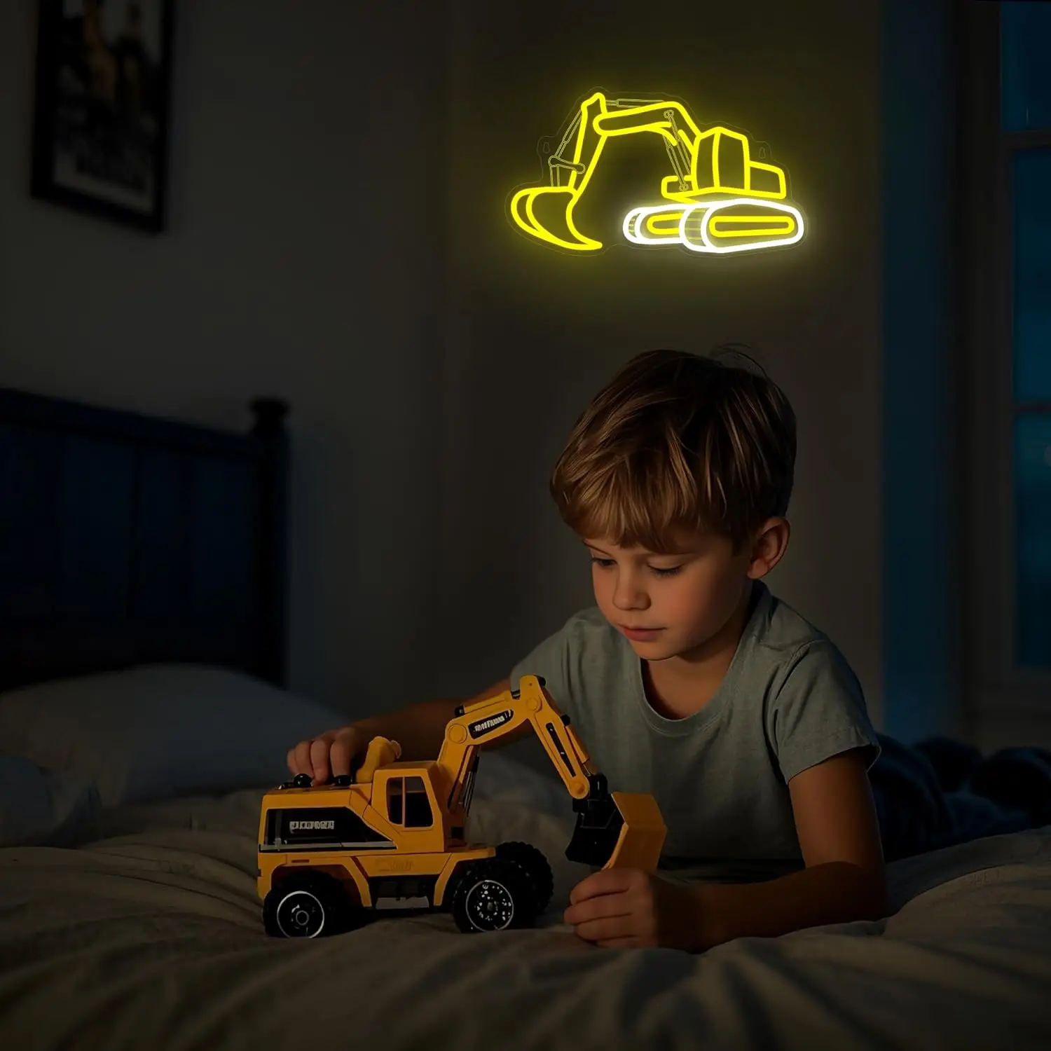 حفارة النيون تسجيل USB عكس الضوء LED ضوء النيون تسجيل جدار الفن الديكور ل غرفة نوم غرفة المعيشة بار حفلة هدية عيد ميلاد