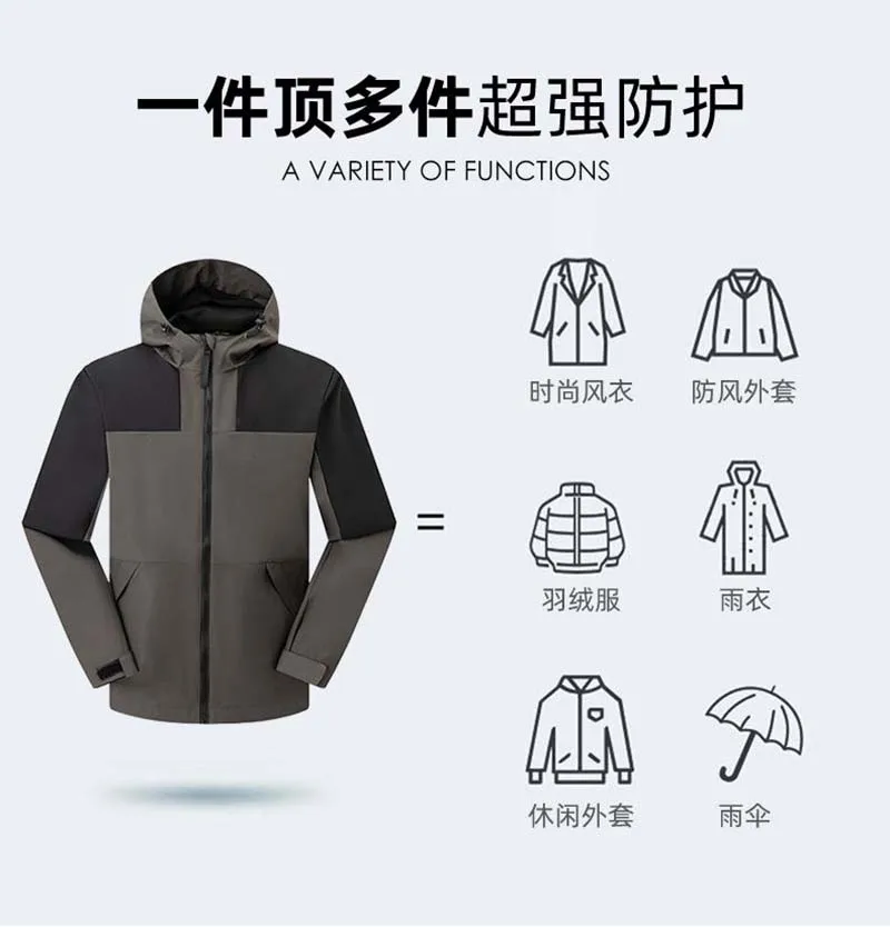 Men's Winter Jacket Outdoor Mountaineering Jacket Original Jacket Windproof and Waterproof Men's Clothing