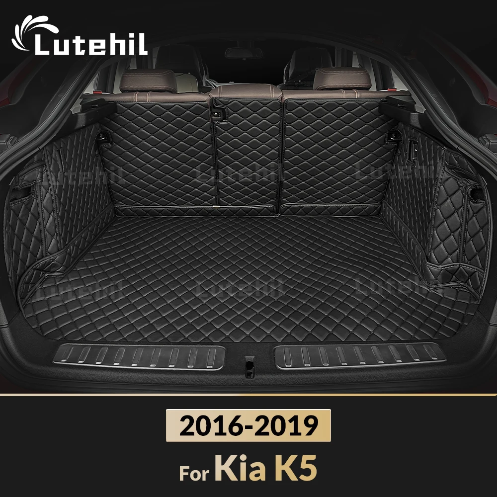 

Для Kia K5 2016 2017 2018 2019, авто полное покрытие, коврик для багажника Lutehil, чехол для багажника автомобиля, подкладка для багажника, аксессуары для интерьера