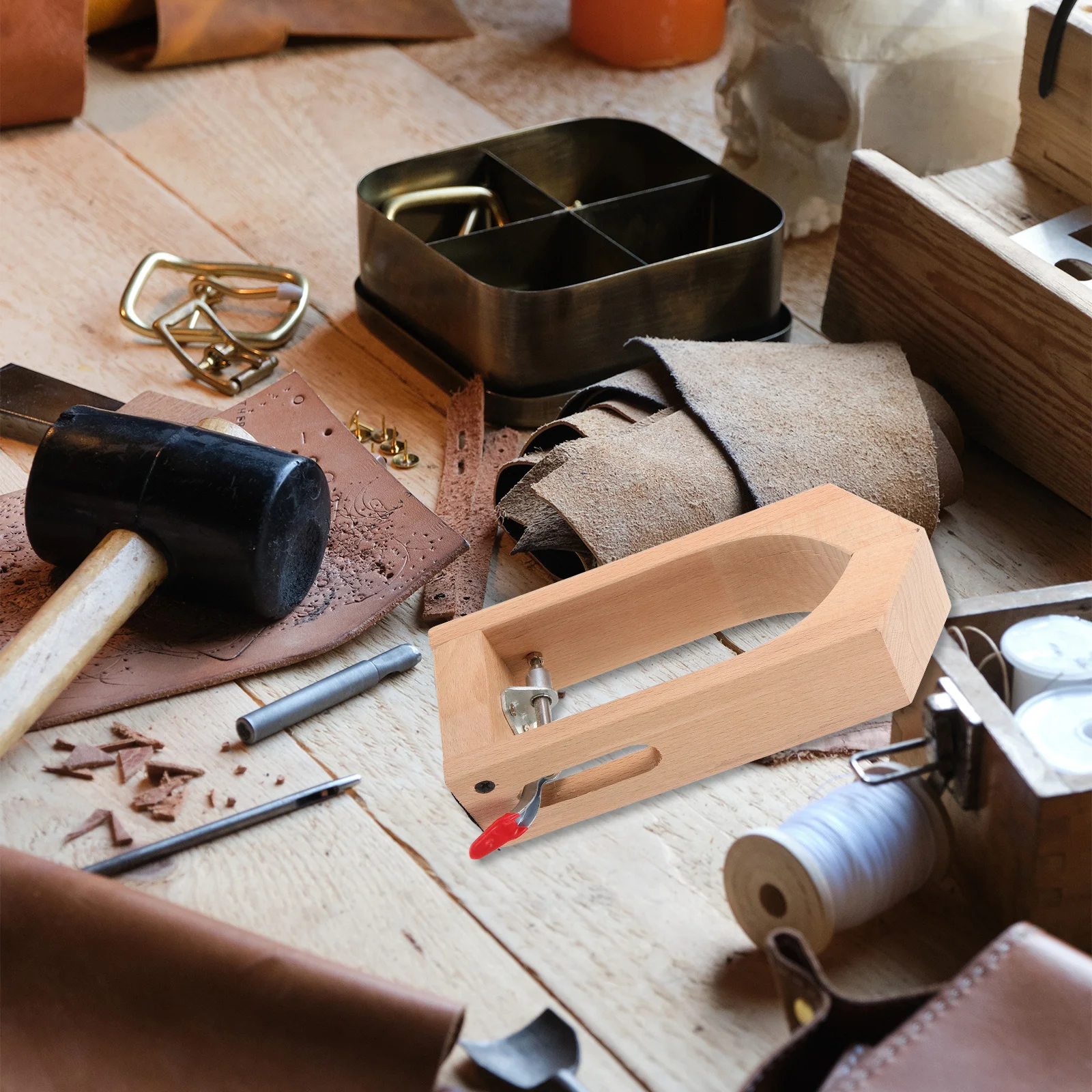 

Wooden Sewing For Crafting Durable Stitching Clamp Flexible Desktop Fixing Tool Manual Horse Clam