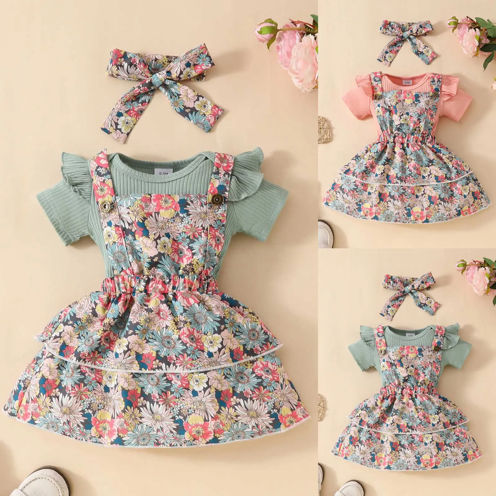 

Одежда для малышей, одежда для новорожденных девочек, комбинезон с короткими рукавами, юбка на подтяжках, комбинезон, платье, милая одежда для маленьких девочек