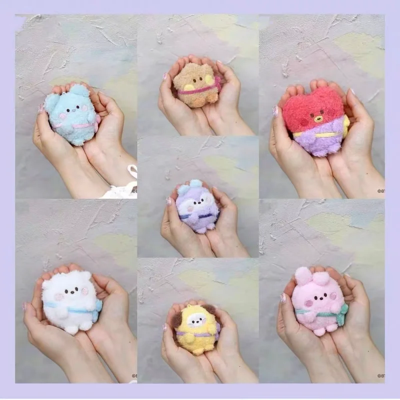 Anime Peripheral Bt21 Cooky Tata Y2K Koya New Cartoon Keychain Personality Cute Backpack Decoration Doll Pendant Gift for Girls