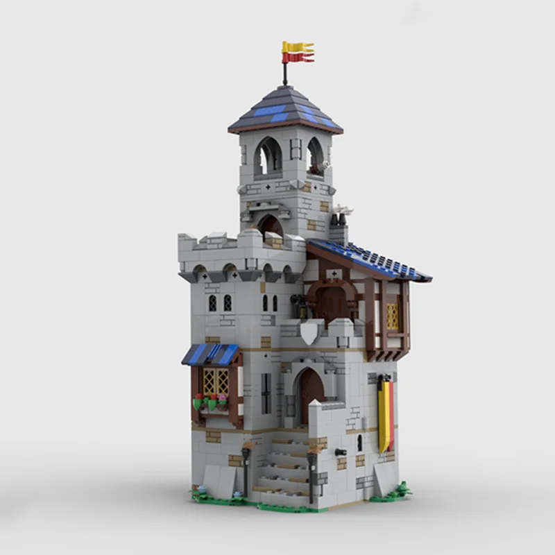 Moc-décennie s de construction médiévaux pour enfants, château de Lionbrick, garder le modèle modulaire, ensembles de bricolage, assemblage de briques, jouets, cadeaux de Noël, 1381 pièces