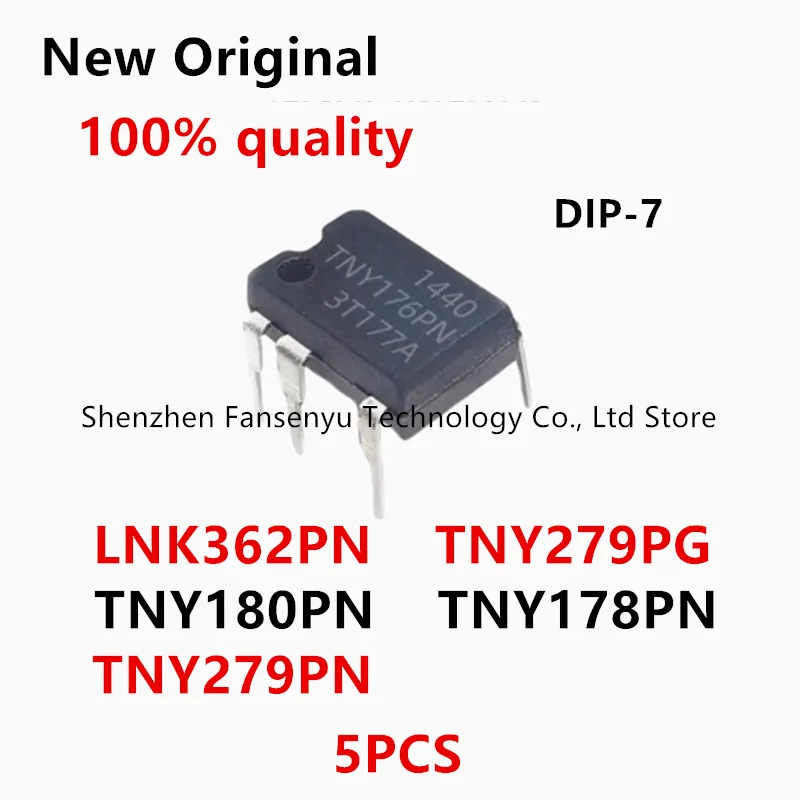

(5piece)100% New TNY279PG TNY178PN TNY279PN TNY180PN LNK362PN DIP7