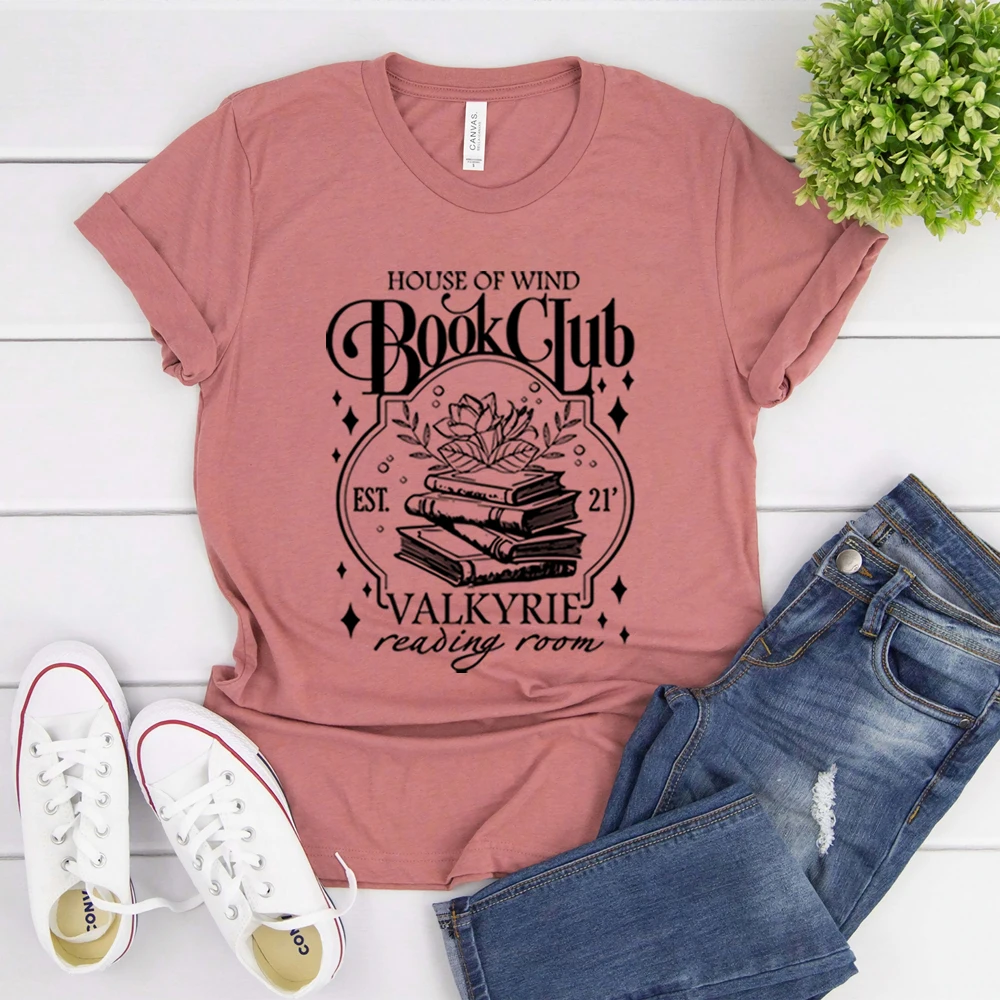 بيت الرياح كتاب نادي قميص ACOTAR الرومانسية المحملة سارة J Maas عرش الزجاج تي شيرت ليلة المحكمة Velaris SJM ميرش المشجعين هدية #5