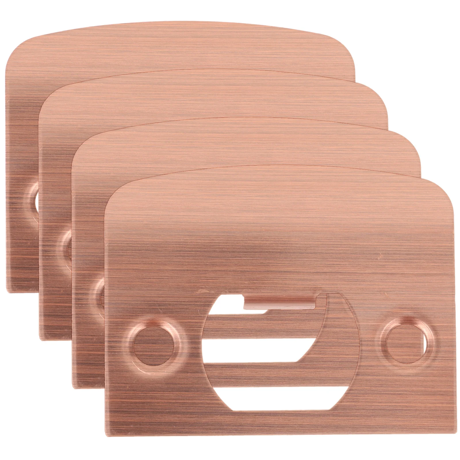 

4Pcs Stainless Steel Deadbolt Strike Plates Door Latch Striker Plate Universal Strong Not Easy Deform Interior Doors