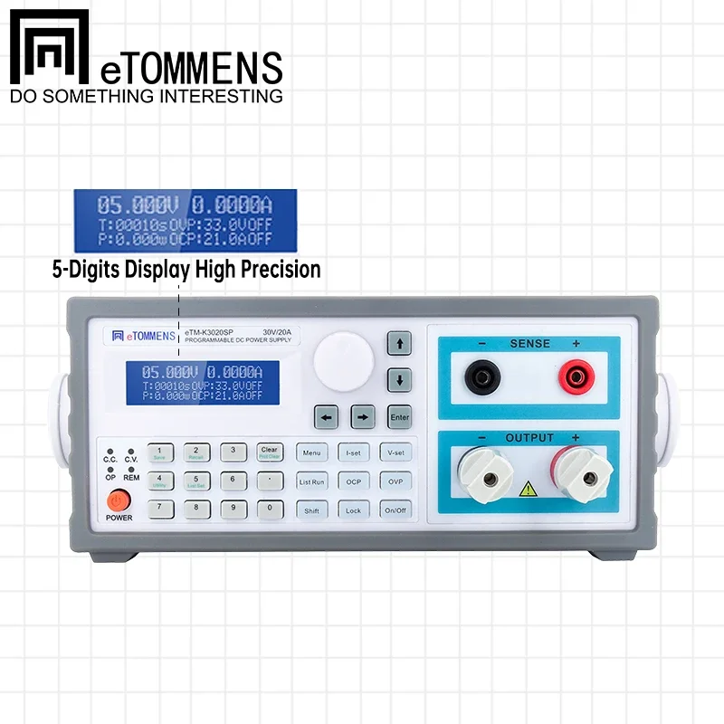 

ETOMMENS ETM-K1560SP High-Precision Programmable Power Supply Blue Screen Switch 220V Input 15V/60A Automated Testing Aging Test