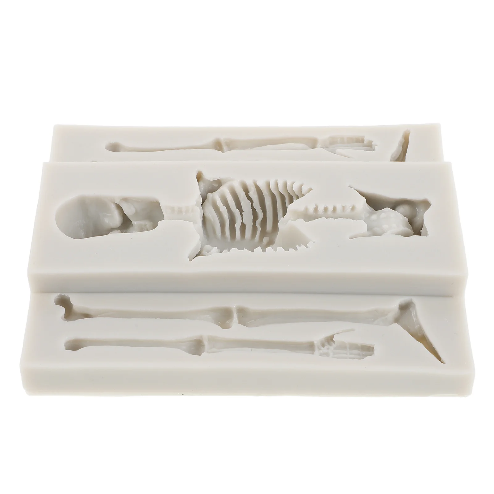 

2Pcs Silicone Skull Molds Non Stick Halloween Ice Cube Tray for DIY Cookies Chocolate Jelly Fondant Baking Treats