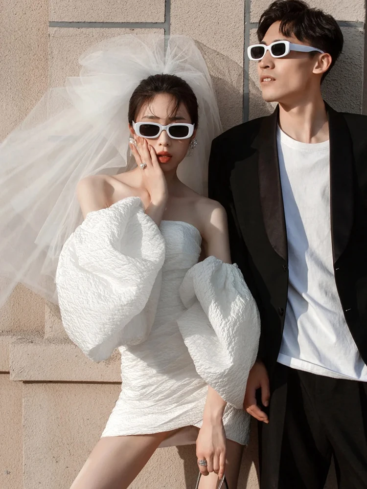 

ort Satin Wedding Dr Outdoor Travel Photoaphy Chest Wrap White Little Dr Ele Vintage Sle mid Waist ort Skirt