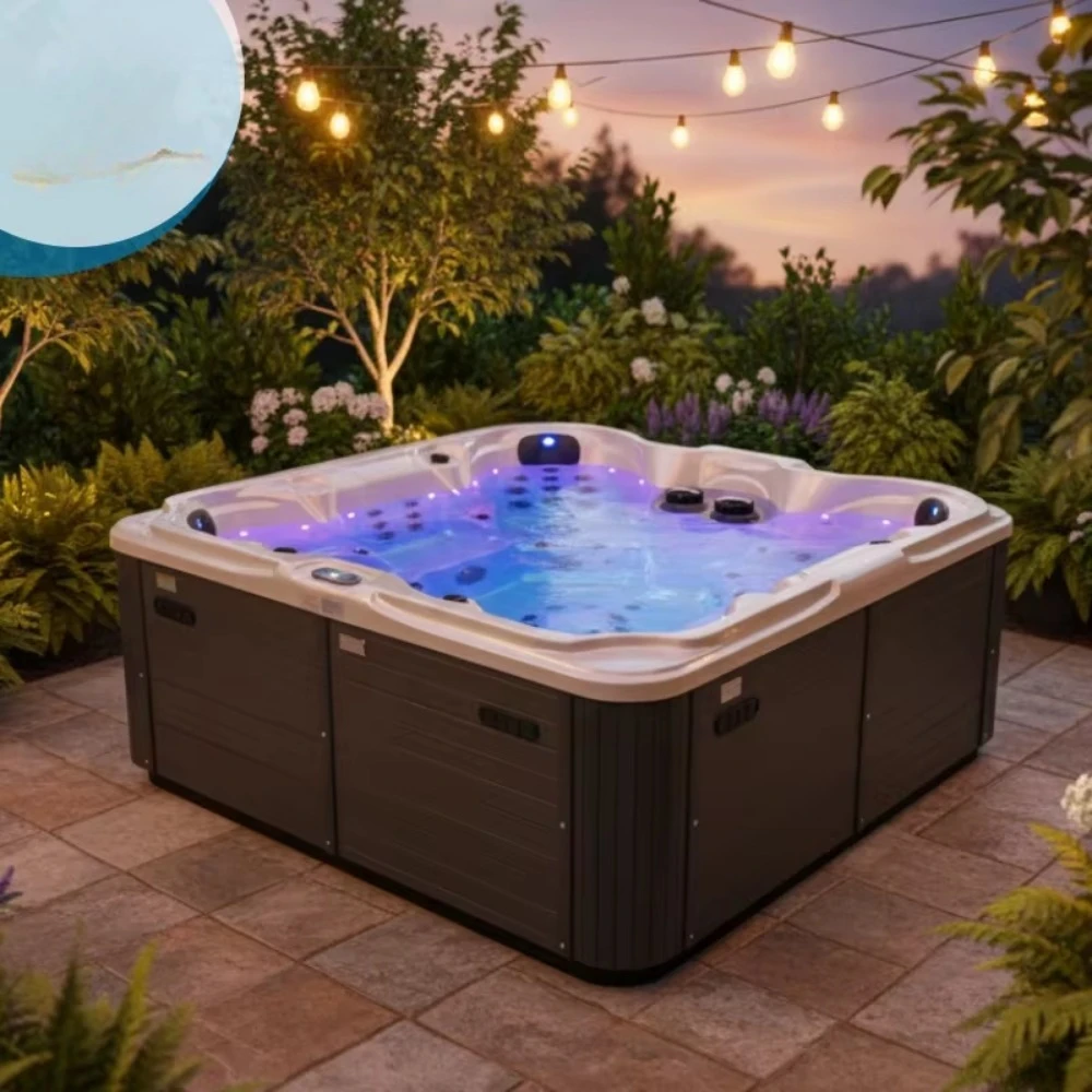 Custom Massage Spa Tubs Blue Tooth 7 Person Balboa Smart Hot Tub Jacuzzier Outdoor Spa Whirlpool Spa Bathtub for Garden Party