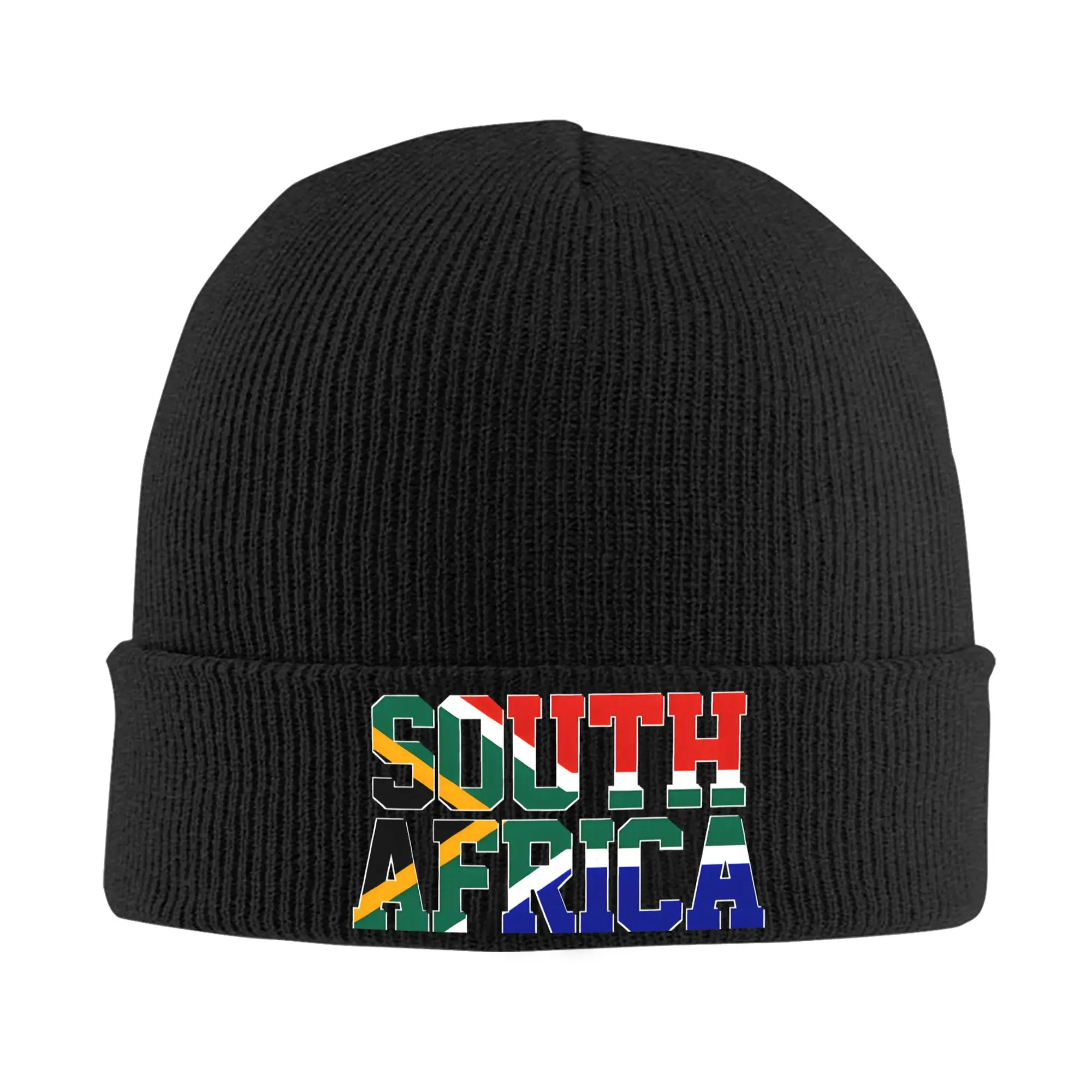 South Africa African Country Flag Patriotic  Bonnet Hats  Beanie Hats Winter Skullies Beanies Street Men Women Gym Elastic Cap