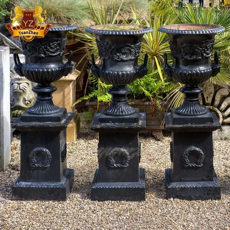 Outdoor Garden Decoration Metal Craft Flower Pot Cast Iron