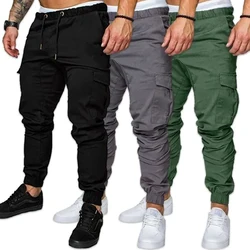 Heren Klassieke Zakken Cargo Broek Katoenen Outdoor Ademende Multi Pant Katoenen Zomer Mode Jogging Broek Streetwear 2024