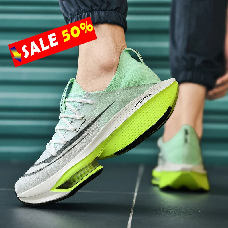 

2025 NEW Marathon Air Cushion Men Sports Running Shoes Breathable Lightweight Women's Comfortable Athletic Nonskid Sneakers
