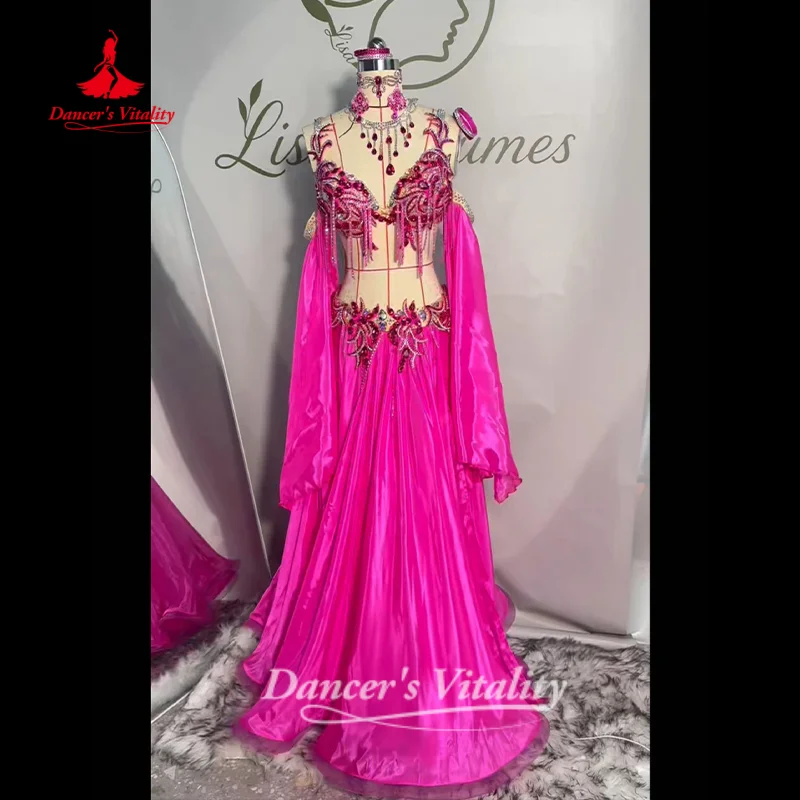 Belly Dance Costumes Customized High-end Luxury Temperament Competition Performance Clothing Oriental Dance Set Dance's Vitality