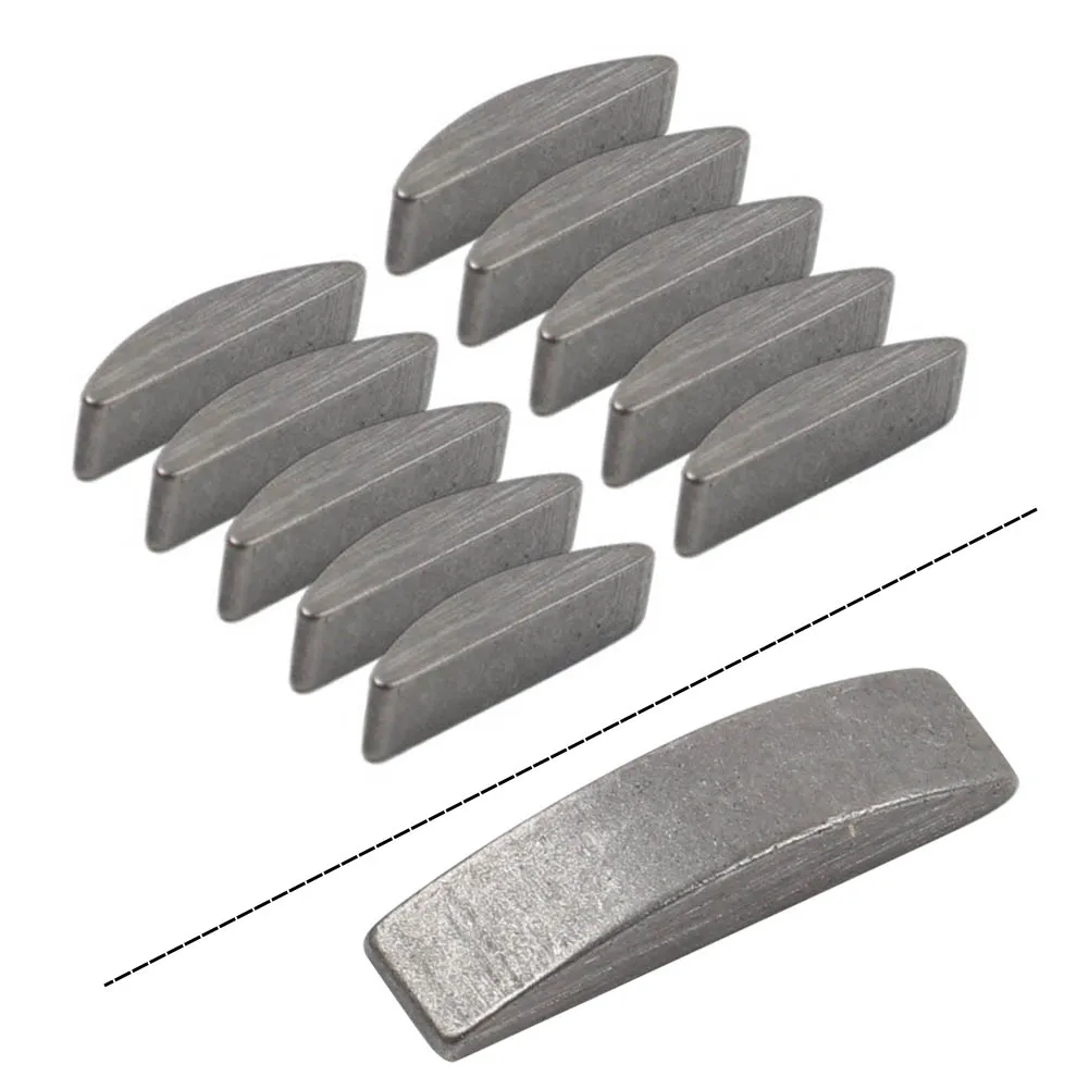 Semicircle Woodruff Keys 10Pcs For Chinese GY6 80cc 50cc 139QMB Scooter Iron Grey